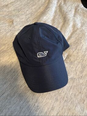 Vineyard Vines Navy Cap with White Whale Embroidery